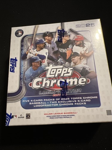 NIB 2025 MLB Baseball Topps Chrome LOGOFRACTOR Sealed Box Ships Fast