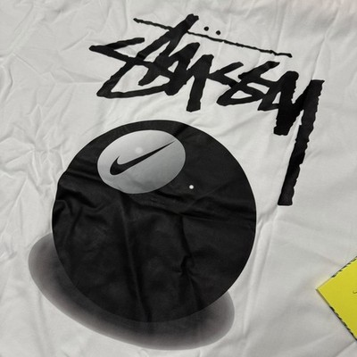Stussy x Nike 8 ball logo basic logo T shirt size Large Brand new