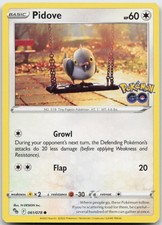 Pidove Common Pokemon GO 061/078 NM