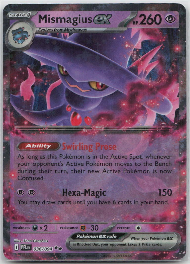 Mismagius ex Holo Double Rare ME02: Phantasmal Flames 036/094 NM