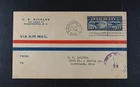 Feb 13 1926 FDC USA Scott # C7 Used Stamp Nickles Cachet VF Cover Air Mail