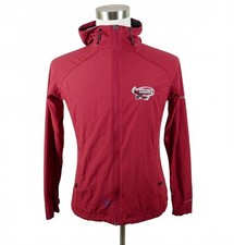 Columbia Boys Girls Full Zip Red Hooded Coat Jacket Youth L HAWKS