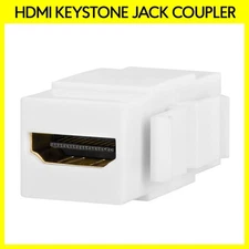 HDMI 2.0 Female to Female Keystone Jack Snap-in Cable Coupler for Wall Plate