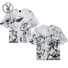 New!! Drake x 1Marvel X-Men Splash Page All Over Print Tee