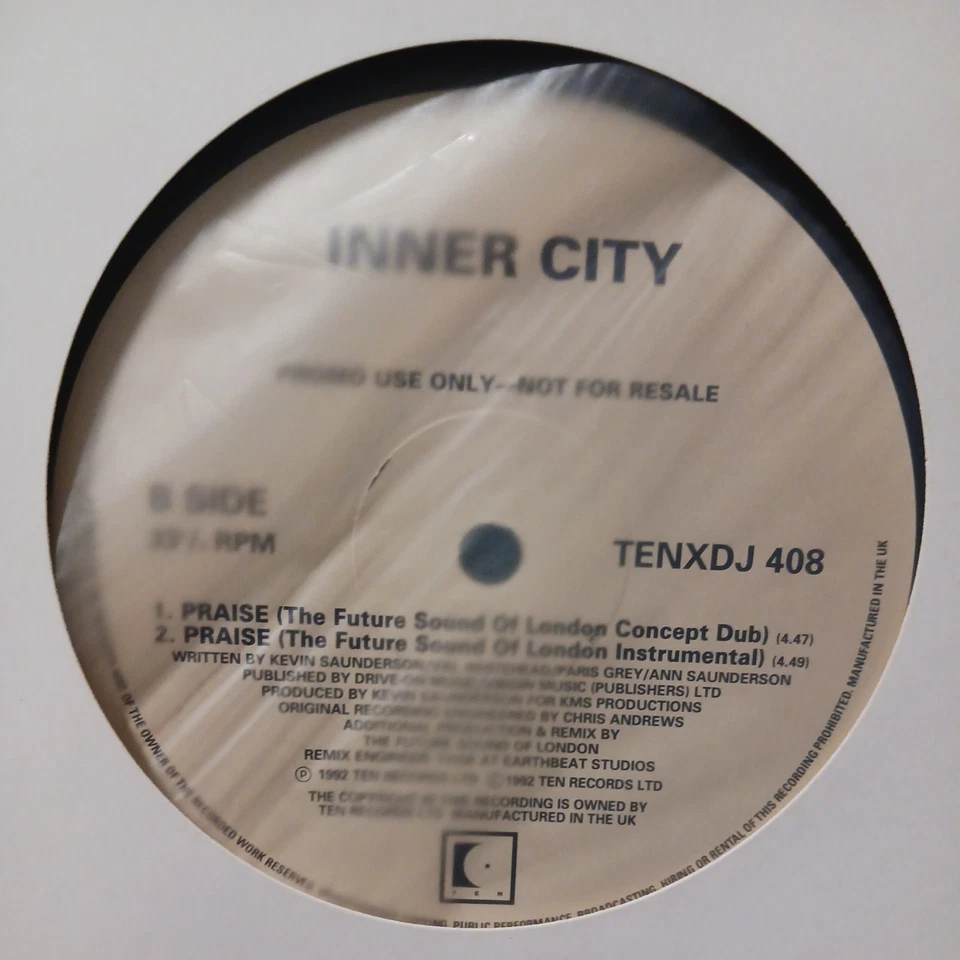 Inner City - Praise (12", Promo) - Image 4 of 4