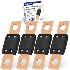 100 Amp MEGA AMG Fuse, 4Pcs High Current Bolt-on/Bolt Mount Automotive ANM Fu...