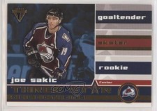 2001 Pacific Private Stock Titanium Three Star Selections Joe Sakic #13 HOF 0q3