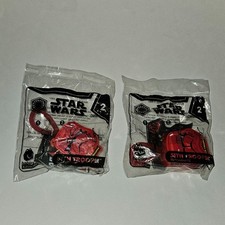 2 Star Wars Sith Trooper Toy Lot DUPLICATES McDonald's Happy Meal 2019 SEALED