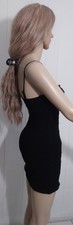 Mini Dress with Straps Sz.L Teens Black Brand XXi Chest 28in Length 28in. Vds5