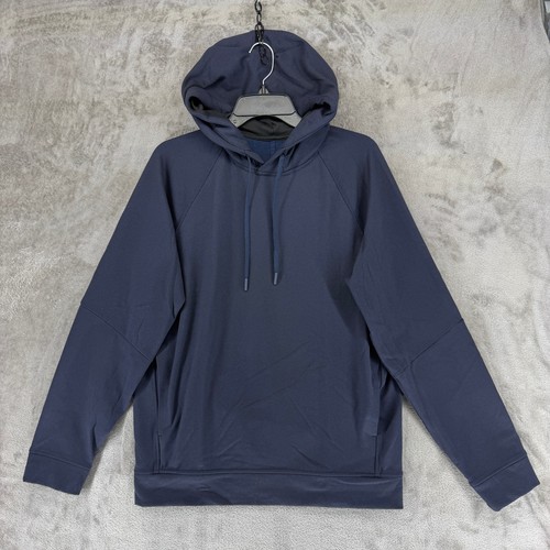 Lululemon Hoodie Mens Medium City Sweat Pullover Navy Blue EUC