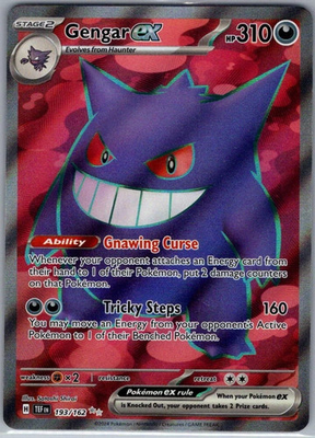 #ad #ad Gengar ex 193 162 SV05: Temporal Forces Pokemon Card Near Mint $45.00
