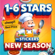 Partner event Available/ Monopoly Stickers Go 1-6 ⭐ | CHEAPEST PRICES🔥Fast⚡24/7