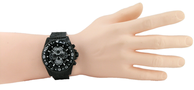 INVICTA 48951 DIA DE LOS MUERTOS SKULL CHRONOGRAPH WATCH GOLD