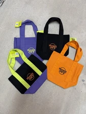 Trader Joe's Mini Tote Bag Canvas Halloween Fall Limited Edition Set of 4 NWT