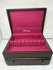 Lunt Sterling, For Silver Flatware Raindrop Set, Genuine Mahogany Wooden Box,