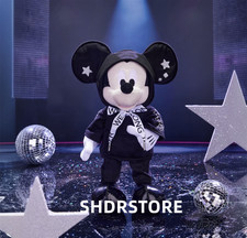 Disney store authentic 2025 black mickey mouse 13inches plush Shanghai