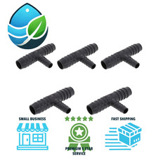 5 Pack 1  x1  x1/2  Reducing PVC Insert Tee Barb Irrigation Poly Pipe Fittings