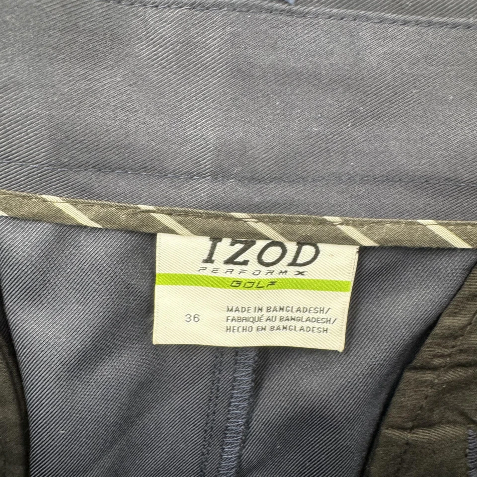 Pantalones Cortos de Golf Izod Para Hombres 36 Azul Marino PerformX Cintura Expandible Plisados Golf Nuevos con Etiquetas Foto 4 de 4