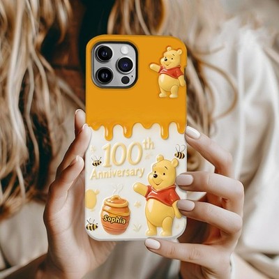 Personalized Winnie The Pooh 100 Years Phone Case Cover iPhone Samsung Galaxy