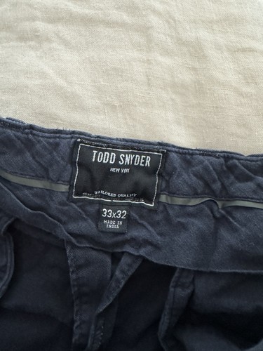 Pantalones chinos Todd Snyder azul marino talla 33 x 32 - Imagen 6 de 8
