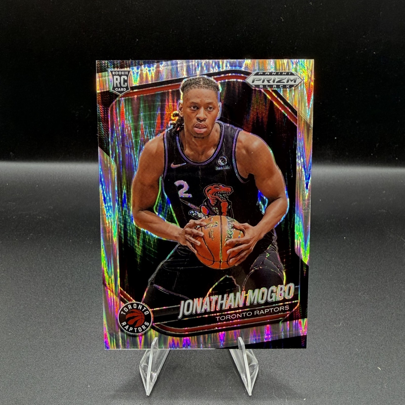 2024-25 Panini Prizm Black #227 Jonathan Mogbo Skewed Prizm #/249