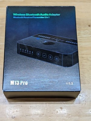 M13 Pro Bluetooth Audio Adapter V5.3 Receiver Transmitter 2 In 1 
