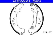 Bremsbacken 03.0137-0438.2 ATE für FORD TOURNEO CONNECT TRANSIT CONNECT