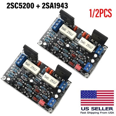 2SC5200+2SA1943 Mono High Power Amplifiers 100W HIFI Audio Amplifier Board 1/2PC