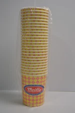 25 Vintage Thrifty Ice Cream Quart Cups NIP Collectible So CA Dairy Drug Store