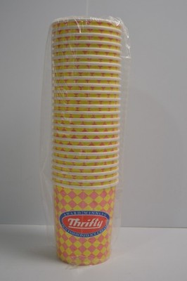 25 Vintage Thrifty Ice Cream Quart Cups NIP Collectible So CA Dairy Drug Store