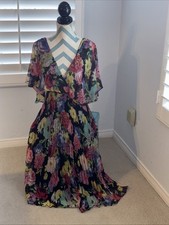 Vtg, Asos Summer Chiffon Printed Dress Size 6