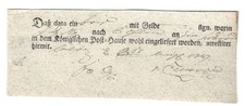 Prussia Postal Note 1747 Colberg Postal Delivery Note RB Köslin Pr. Pomerania