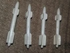 1984 GI Joe Killer Whale Hovercraft Missiles Lot of 4 – Vintage Vehicle Parts