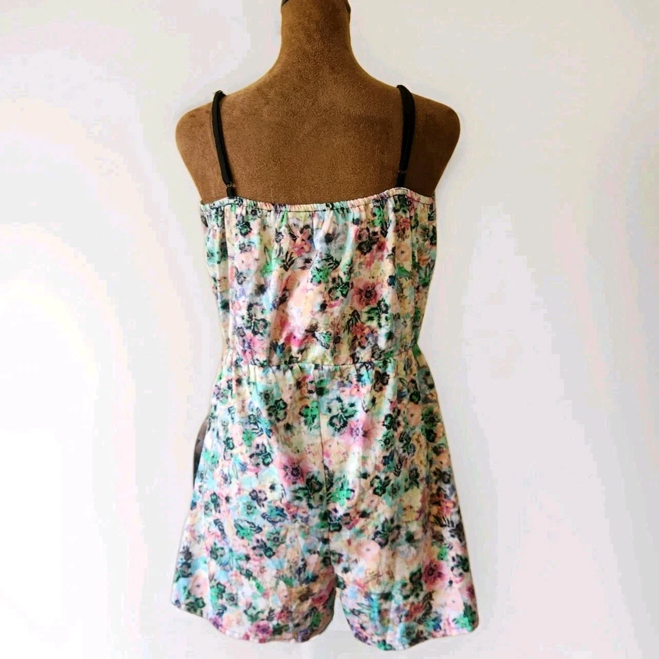 Mameluco Y2K Talla S Colorido Ligero Fire Los Angeles Sin Mangas Informal Foto 3 de 4