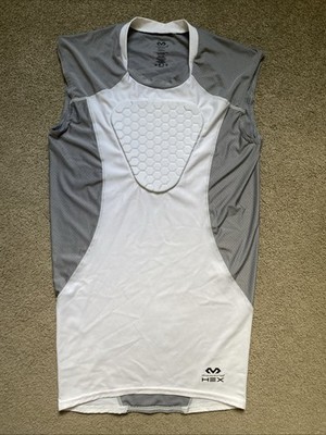 McDavid HEX Size Men s S Chest Sternum White Sleeveless Padded Compression Shirt