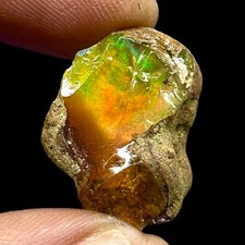 28.90 Cts Natural Ethiopian Opal Rough 25x20mm Huge Flashy Loose Raw Gemstone