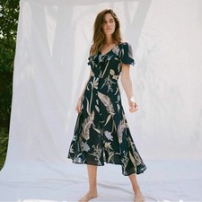 NWT Christy Dawn The Daisy Dress in Blue Jasper Floral XS
