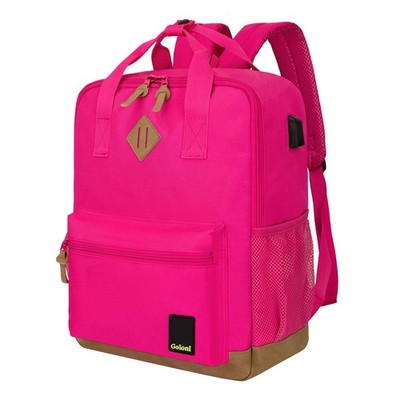 Classic Backpack USB Charging Port Water Resistant Travel Laptop Flight Carry