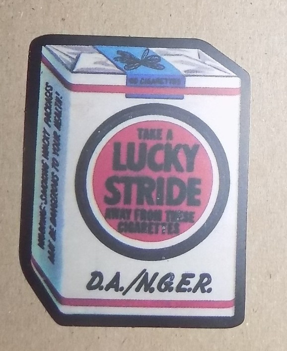 LUCKY STRIDE CIGARETTES - Whacky Sticker