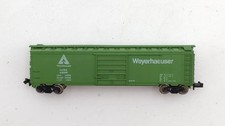 Con-Cor N Scale Weyerhaeuser Box Car #43998 EX