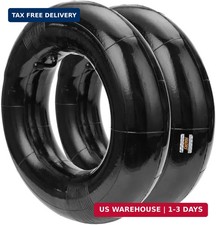 2 Pack 4.10/3.50-6 13X4.00-6 Inner Tube with TR-87 Bent Valve 6" Heavy Duty Rep