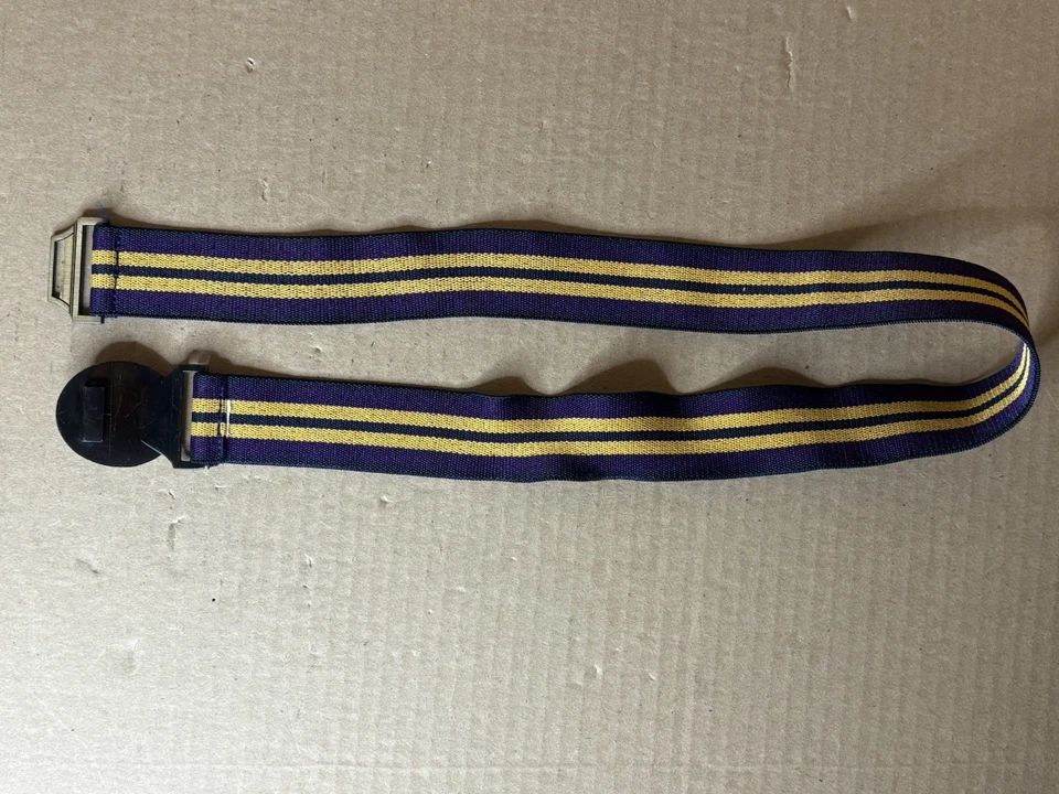 Polo RL Ecuestre Western Rodeo Latón Cabeza de Caballo Hebilla Cinturón Elástico Rayas Foto 3 de 4