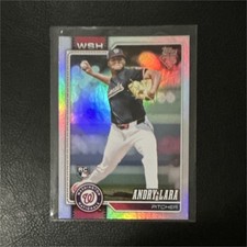 Topps 2026 Andry Lara #36 Nationals Rookie Rainbow Foil 