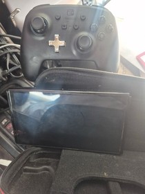 Nintendo Switch Black Console USB-C Wi-Fi Controller Carrying Case