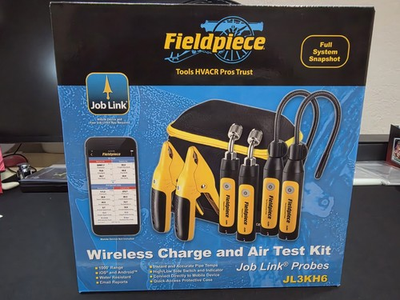 #ad #ad Fieldpiece JL3KH6 Job Link Charge amp; Air Test Kit w Psychrometer Prob NEW $599.00