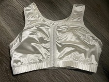 ENELL NL100 Sports Bra Size White Front Closure Retail 80 EEUC