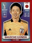 2022 Panini FIFA World Cup: Qatar 2022 Stickers Shuichi Gonda #JPN3 Red 25M