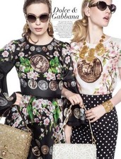 Women Dolce & Gabbana dress multicolor chiffon 38
