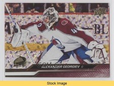 2023 Upper Deck Series 2 Speckled Rainbow Foil Alexandar Georgiev #297 READ 0a5t