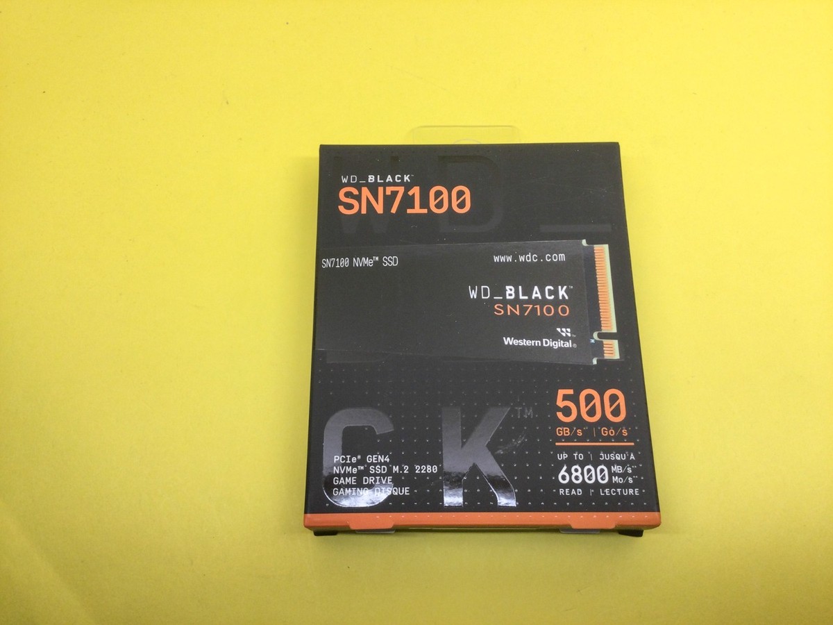 WD BLACK SN7100 500GB M.2 PCIe Gen 4 x4 NVMe Internal SSD